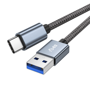 Cavo USB3.0 ULT-unite in Lega di Alluminio Intrecciato da Tipo A a Tipo <span class=keywords><strong>C</strong></span>, Cavo di Ricarica Rapida 10Gbps - Product Image 5