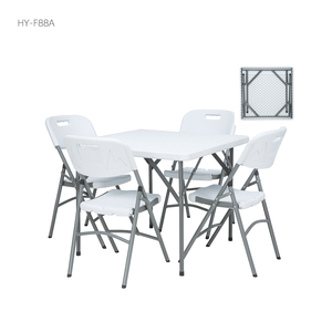 Mesas plegables cuadradas de plástico para banquetes, sillas plegables de plástico para eventos - Product Image 2