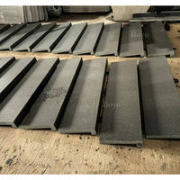 Escaliers extérieurs antidérapants en granit basaltique noir, marches en pierre naturelle de granit basaltique, prix des escaliers en granit