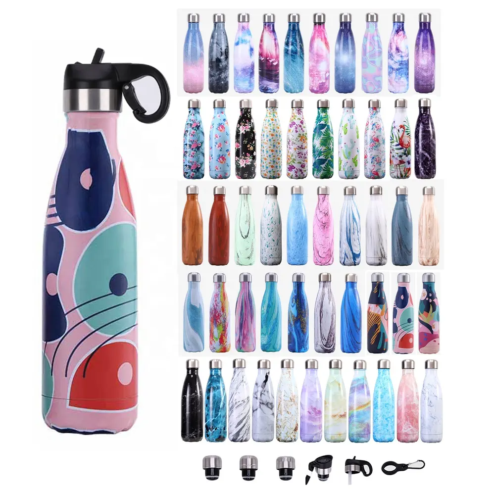 500ml Double wall insulation stainless steel 304 18oz custom water bottle