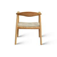 Chaise de restaurant moderne en bois, chaise de salle à manger rembourrée pour restaurant