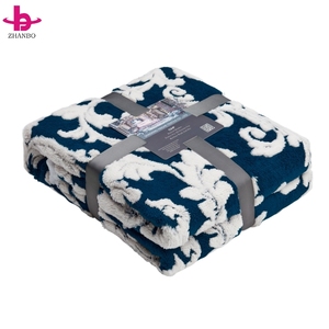 Eco Friendly 100 Polyester Soft Fluffy Jacquard Sherpa Blanket <strong>Double</strong> Layer Cozy Plush <strong>Throw</strong> <strong>for</strong> <strong>Bed</strong> Couch Family Winter Warm - Product Image 5