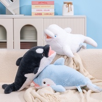 Peluche Animale Marine en Gros : Requin, Dauphin, Baleine Beluga, Phoque, Orca – Jouet Doux en Peluche pour Enfants, Cadeau Idéal