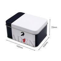 Boîte en métal pour biscuits de qualité supérieure OEM XINHAO, 142*102*72mm, qualité alimentaire, emballage pour biscuits, boîte en métal pour biscuits SJ384, Guangdong, bonbons sucrés