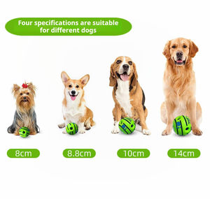 Yeni Giggle köpek oyun topu köpek oyuncak dayanıklı doğal Pet ses büyük gıda topu Iq eğitim köpek interaktif eğlenceli Giggle Pet oyuncak top - Product Image 5