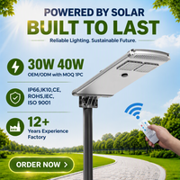Éclairage Commercial Solaire PAD40W à LED 3030, Boîtier Étanche IP65, 170LM/W, pour Autoroutes, Parkings, Allées et Voies d'accès, Garantie 3 Ans