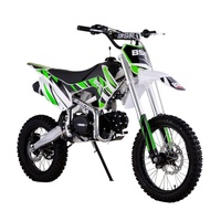 Moto tout-terrain enduro 125 cm³ monocylindre horizontal 4 temps refroidie par air avec démarrage électrique