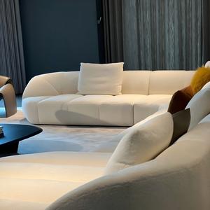 新しい3人掛けミニマリストソファベッド、スポンジ入りカバー付きモジュール式ソファセット、アパートのリビングルーム用 - Product Image 6