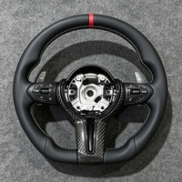 Volant sport en cuir et fibre de carbone pour BMW F01 F10 F11 F13 X5 F15 X6 F16 F20 F22 F30 F32 M3 F80 M4 F82 F90 E71 E90 E60