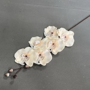 TCF HDL002 fleurs d'orchidées <span class=keywords><strong>dendrobium</strong></span> de haute qualité, 6 têtes en soie artificielle pour mariage et décoration - Product Image 1