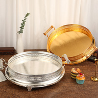 Europese stijl Retro Licht-Luxe Exquise Vintage Grote Capaciteit 51,2cm Fruit Schaal Schaal Woonkamer Huisdecoratie Salontafel