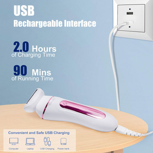 Rasoirs électriques 5 en 1 KS-1002 pour femmes, tondeuse bikini, épilateur pour les jambes, les bras, le corps entier, étanche - Product Image 5