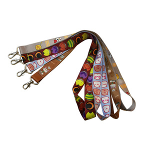 Tùy chỉnh màn hình quảng cáo in ấn Anime dây buộc hoặc phù hiệu ID thêu dây buộc Keychain - Product Image 1