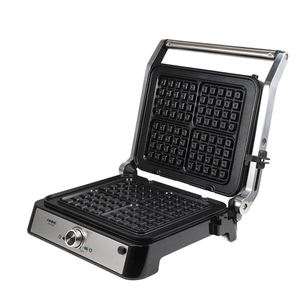 Высококачественный электрический контактный гриль с крышкой из нержавеющей стали, 3 в 1, со съемными пластинами, вафельница для кухни и использования детьми - Product Image 1