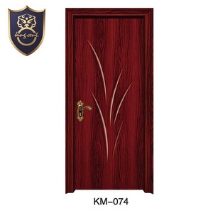 Puerta de losa de madera de PVC MDF para casa, diseño Simple turco, de lujo, barata, China - Product Image 1