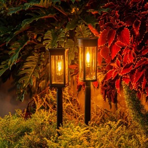 Iluminación de Jardín y Patio con Filamento de Tungsteno LED <span class=keywords><strong>Solar</strong></span> de 1.5W, Resistente al Agua <span class=keywords><strong>IP65</strong></span>, Luz Blanca Cálida, Funciona con Pilas AA, Certificación CE - Product Image 5