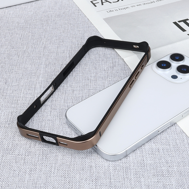 ZYQ Ultra-thin Fall-resistant Aluminum Alloy Magnetic Mobile Phones Frame Case for iphone 16 Pro Max 16 Plus