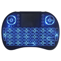 Nuevo Teclado Mecánico Inalámbrico Portátil I8 con Diseño Personalizado, Retroiluminación LED RGB, USB, 2.4GHz, Mini, de Plástico, con 12 Meses de Garantía, para Smart TV Android