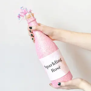 OMG Genere Rivelare Bottiglia di Champagne Blu Rosa Coriandoli Popper Partito Shooter Cannon per Baby Shower