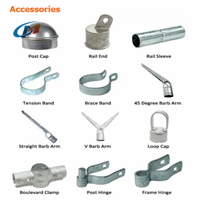Clôture en fil cyclonique de calibre 10, 4 pieds <span class=keywords><strong>à</strong></span> 80 pieds, clôture en treillis soudé galvanisé <span class=keywords><strong>à</strong></span> chaud <span class=keywords><strong>pour</strong></span> les chantiers de construction et les terrains de sport - Product Image 4