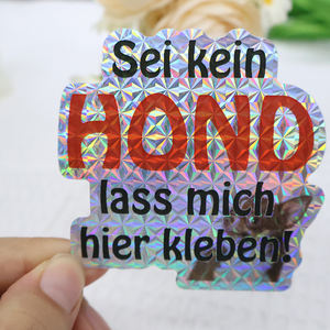 Paquete de etiquetas adhesivas con logotipo de impresión personalizado de alta calidad, hoja adhesiva de corte de beso brillante, pegatina troquelada de vinilo impermeable autoadhesiva - Product Image 6