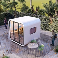 Maison Standard américaine de petites maisons de séjour, conteneur de parfum préfabriqué pour café hangar Garage avec chambre à coucher