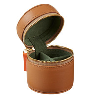 Étui à bagues léger en cuir de style national de luxe avec logo personnalisé de haute qualité, doublure en velours, organisateur de bijoux de voyage - Mont Yanzhi