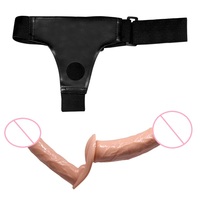 2023 nouvelle meilleure vente Strapon pénis grand harnais gode Sexy jouet lesbienne sangle sur énorme Double gode sous-vêtements culotte