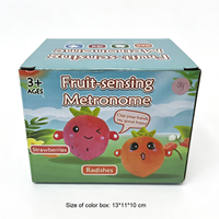 Jouet musical d'apprentissage de haute qualité à détection de rythme en forme de fruit, piano musical inductif, metronome musical en forme de fruit, jouet de Noël