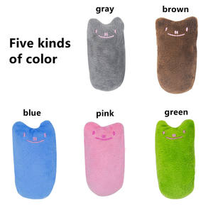 Juguete de peluche moderno de dibujos animados para perros, con expresión facial de perro, anillo de papel y hierba gatera, interactivo, resistente a mordidas y realista, para molares. - Product Image 5