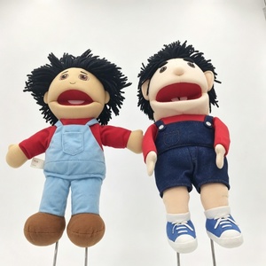 Juego de marionetas de mano personalizadas para niños, par de marionetas de mano para niños, marionetas de peluche de niño, marionetas de personajes infantiles, marionetas de niño con boca abierta - Product Image 5