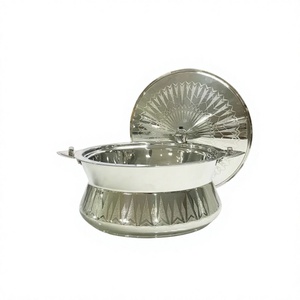 Marmite en acier inoxydable de qualité supérieure avec design gravé élégant chauffe-plats Party Supply Food Warner pour buffet et restauration - Product Image 1