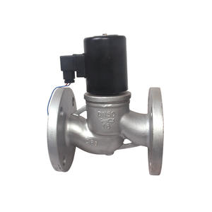 Válvula Solenoide de Brida de Acero Inoxidable BZBSF-80F, Control Manual, Alta Temperatura, Presión de 16 kg, para Medios de Gas y Petróleo, Soporte OEM - Product Image 1