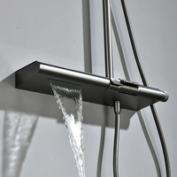 Nouveauté Ensemble de douche en laiton de luxe Ensemble de robinets mitigeur de douche à clé de piano Ensemble de système de colonne de douche de salle de bains