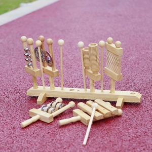 เครื่องดนตรีประเภทเคาะจังหวะไม้โอร์ฟบีช 6 ชิ้น ชุดมือถือ เป็นมิตรกับสิ่งแวดล้อม ไม่มีกลิ่น สำหรับการเรียนรู้ดนตรีและการสอน - Product Image 2