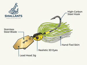 Chatterbait 7g-21g Addictpro Metall-Jigkopf Topwater Buzz Bait mit Silikon-Skirting für professionelles Barschangeln - Product Image 6