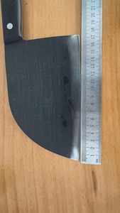 Coltello da Chef Cinese Forgiato a Mano, Utensile da Cucina Professionale con Manico in Legno per Affettare Verdure, Carne, Cucinare, BBQ e <span class=keywords><strong>Macelleria</strong></span> - Product Image 5