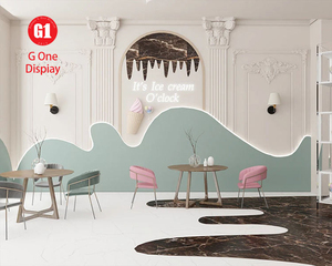 เฟอร์นิเจอร์โชว์สินค้าร้านขนมหวานสุดฮิต |   ตู้แช่ไอศกรีมแบบสั่งทำพิเศษสำหรับร้านขายขนมหวาน - Product Image 4