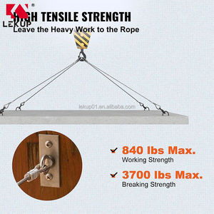 <span class=keywords><strong>Cable</strong></span> <span class=keywords><strong>de</strong></span> <span class=keywords><strong>Acero</strong></span> Inoxidable T304 <span class=keywords><strong>de</strong></span> Grado Marino para Barandilla <span class=keywords><strong>de</strong></span> Cubierta, 3/16'', Construcción <span class=keywords><strong>de</strong></span> 7x19 Hilos, <span class=keywords><strong>Cable</strong></span> <span class=keywords><strong>Trenzado</strong></span> para Aeronaves - Product Image 4