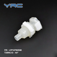 Raccord de déconnexion rapide en polypropylène pour tube de 1/2 pouce, basse pression