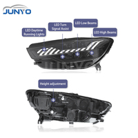Systèmes d'éclairage automobile Junyo, phares à LED pour Audi A6 A6L 2012-2015, mise à niveau vers des projecteurs LED de style RS, feux de jour