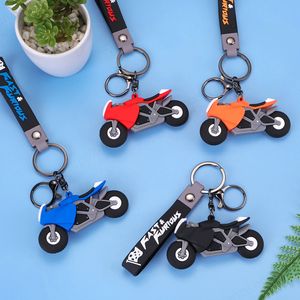 Llavero de Motocicleta Creativo y Genial, Colgante de Niño de Goma para Mochila Escolar y Regalo de Joyería, Venta al por Mayor - Product Image 1