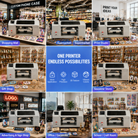 Imprimante UV A4 A2 à numérisation IA pour l'impression, idéale pour les petites entreprises, la personnalisation DIY de coques de téléphone et de balles de golf, installation facile pour studio à domicile, magasin de cadeaux, relief 3D