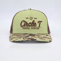 Casquette Trucker Richardson 112 en cuir brodé personnalisé, casquette snapback vierge en maille, casquette de baseball unie en filet, casquette de papa, casquettes de sport, casquette de golf