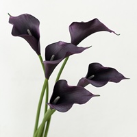 Fleurs artificielles Calla Lily faites à la main de qualité supérieure, fleurs artificielles réalistes pour la décoration de mariage, centre de table, prix direct d'usine