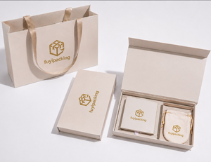 Juego de Cajas de Joyería Rectangulares Elegantes y Ecológicas, Bolsa de Transporte, Estuche con Cierre Magnético para Anillos, Pulseras, Collares, Regalo - Product Image 1