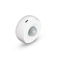 Sensor de Movimiento PIR Infrarrojo Inalámbrico WiFi de Gran Angular de 360°, Material ABS Blanco, para Hogar Inteligente Tuya, Rango de Detección de 10-20 m