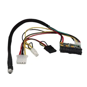 24Pin ATX Switch Pico PSU Car Auto Mini ITX High Power Supply Module DC 12V 160W ATX Power Switch Cable