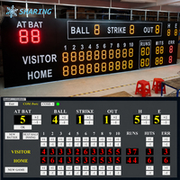 Tableau de scores électronique LED professionnel pour le baseball et le softball, affichage numérique pour terrain de baseball