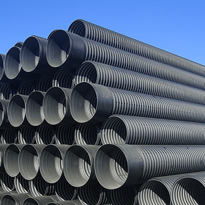 高品質SN8 SN10鋼鉄補強波形管二重壁ポリエチレン排水管DN600、DN800、大特価販売中 - Product Image 5